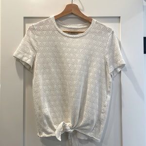 Madewell tie-front tee